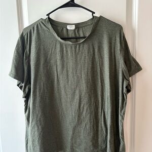 Olive Green Women's Active Tee